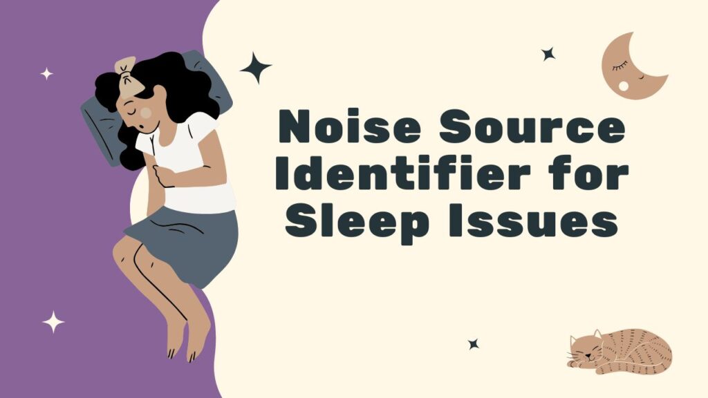 Noise Source Identifier for Sleep Issues