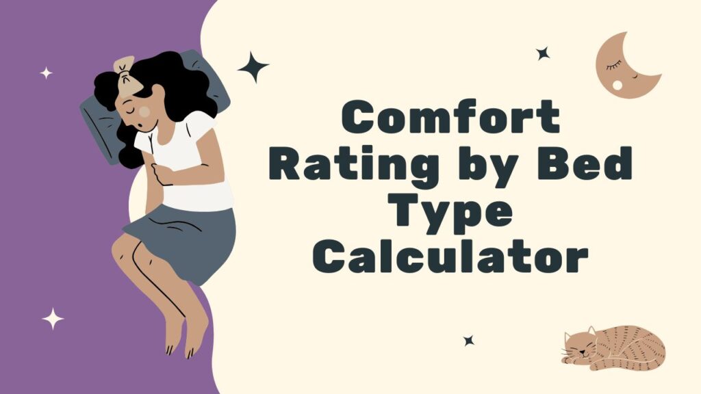 Comfort Rating by Bed Type Calculator