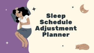 Sleep Schedule Adjustment Planner