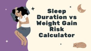 Sleep Duration vs Weight Gain Risk Calculator