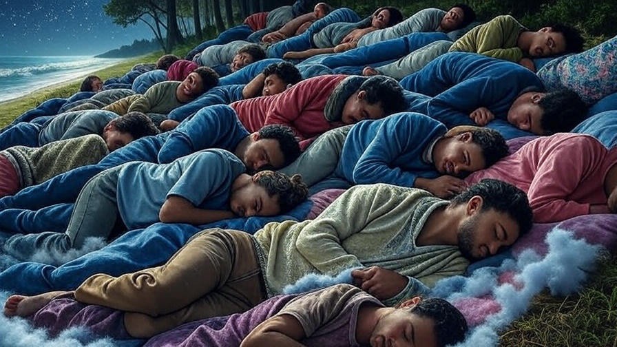 Diverse people sleeping peacefully in natural settings with Aspen Dawn Dream Presets.