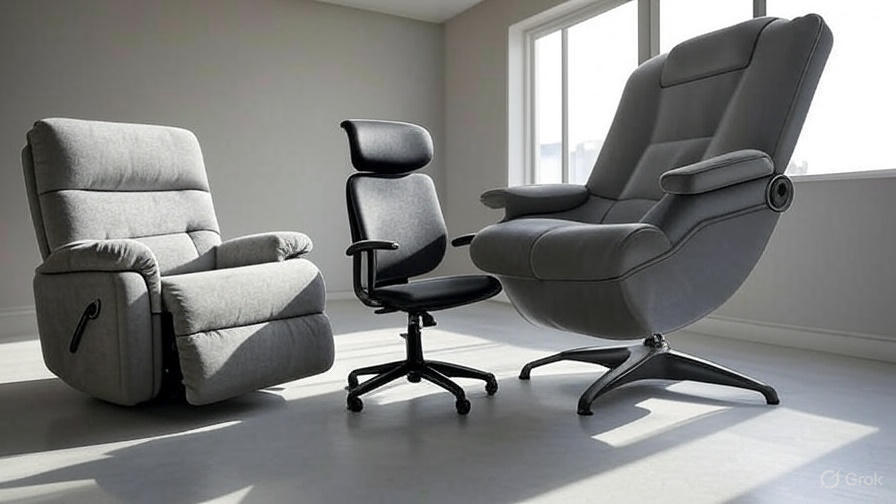 Comparison of recliner, ergonomic office chair, and zero-gravity chair features for sleeping