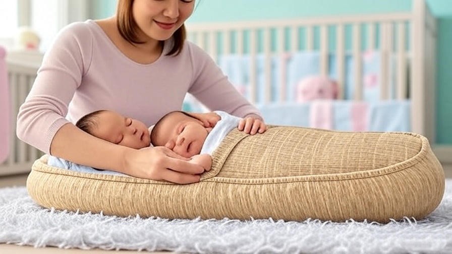 Parent using WONDERZiP® on a Gunamuna Sleep Sack to change a baby’s diaper in a serene nursery.
