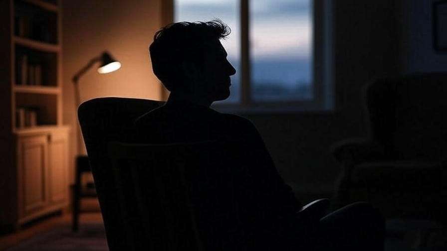 Silhouette of a person in a dimly lit room symbolizing ACOA emotional challenges.