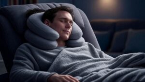 sleeping in a chair