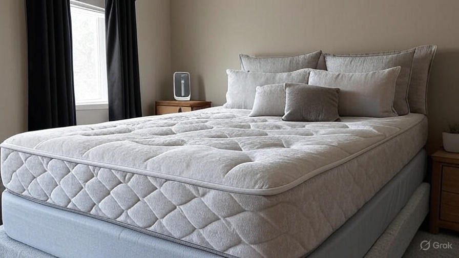 Optimal sleep environment with mattress and pillows for epidural injection recovery
