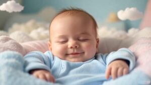 why do babies smile in their sleep