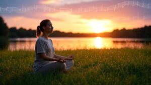 turn it into a spoken meditation with background music