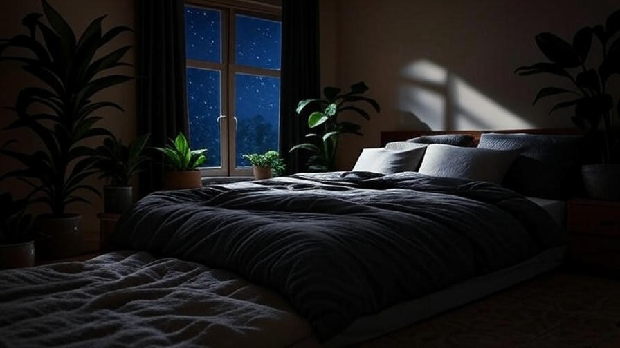 Cozy bedroom with moonlight for optimal lucid dreaming sleep hygiene