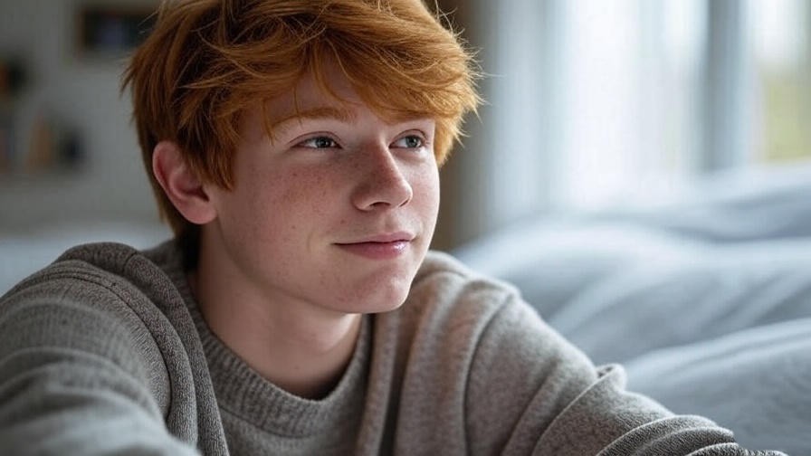 ginger cute futa teen having huge dreams