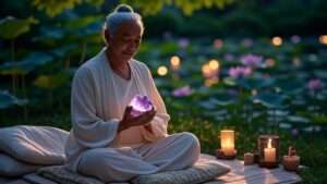 amethyst crystal for meditation