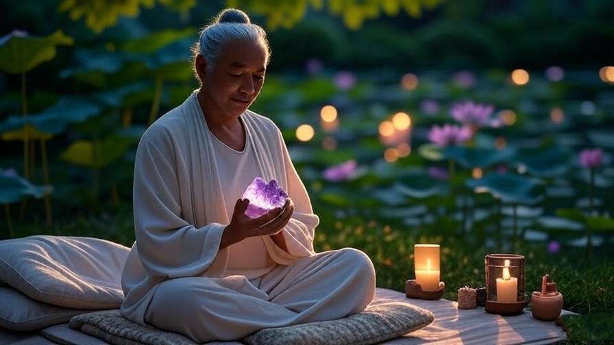 amethyst crystal for meditation