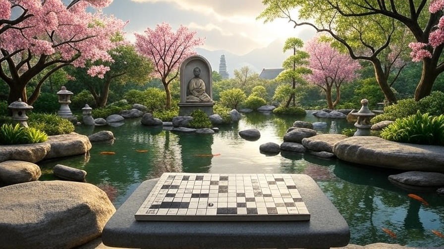 buddha's meditation spot crossword