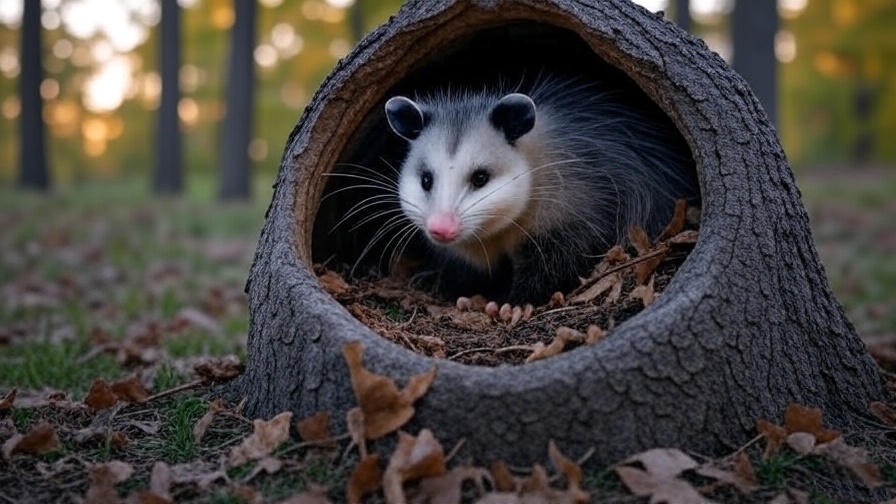where do possums sleep