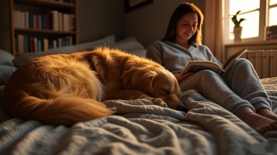 why do dogs sleep with their bum facing you