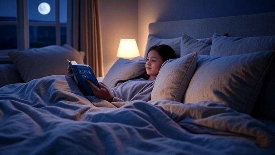 Nighttime routine with person reading sleep tight book and settling into bed.