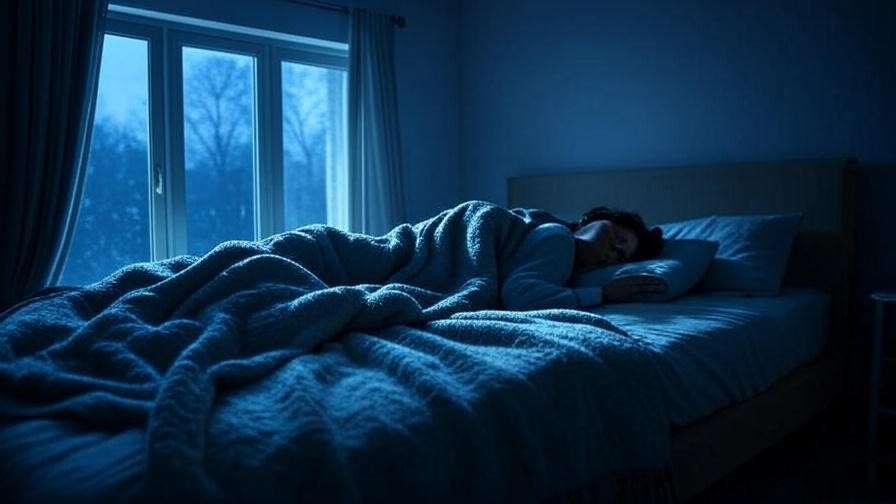 Peaceful sleep scene enhanced by scripture meditation practice.