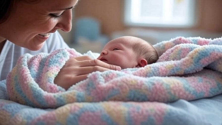 Newborn being gently burped by parent in a warm nursery for better sleep.