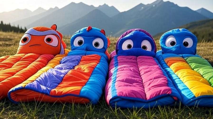 Comparison of Nemo Disco, Riff, and Sonic Sleeping Bags on campsite.