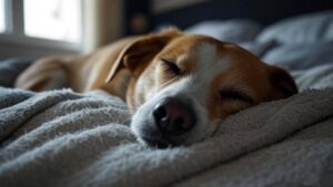 dog breathing heavy while sleeping