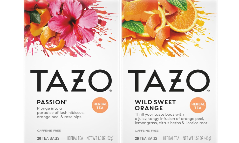 TAZO Tea Bags, Passion & Wild Sweet Orange Herbal Tea 20CT (1ea) (Variety Pack) 