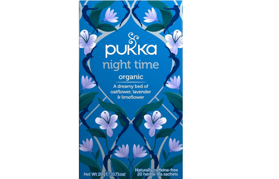 Pukka Night Time, Organic Herbal Sleep Tea With Chamomile, Lavender & Valerian, 20 Tea Bags 