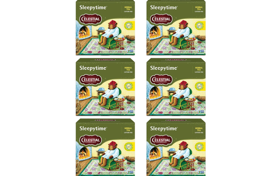 Celestial Seasonings Sleepytime Herbal Tea, Caffeine Free, 40 Tea Bags Box (Pack of 6) 