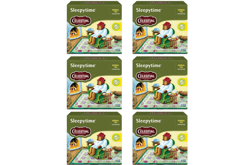 Celestial Seasonings Sleepytime Herbal Tea, Caffeine Free, 40 Tea Bags Box (Pack of 6) 
