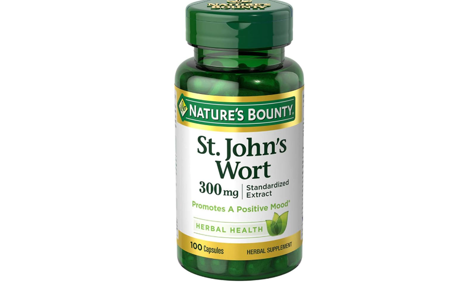 Nature's Bounty St. John's Wort Pills and Herbal Health Supplement, 300mg, 100 Capsules 