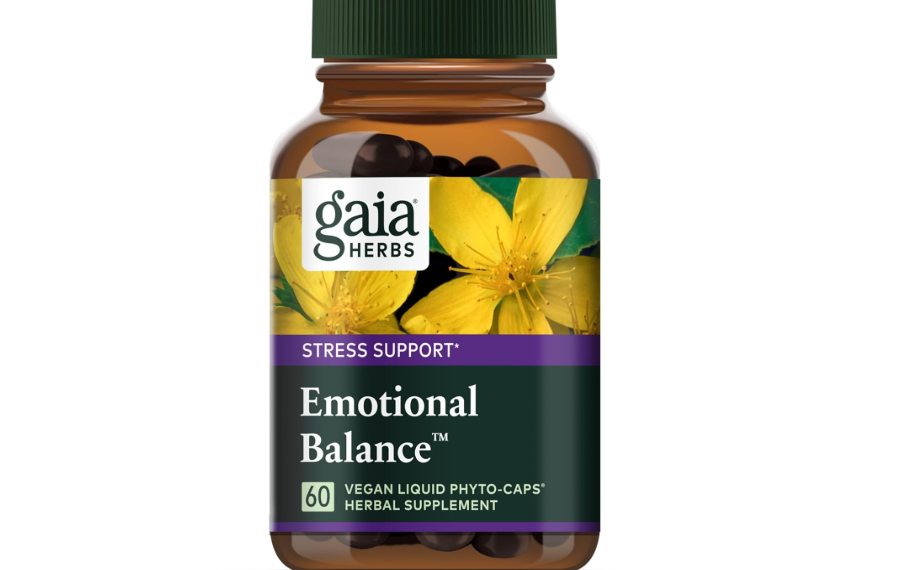 Gaia Herbs Emotional Balance - Stress Support Supplement to Help The Body Cope with Stress - with St. John’s Wort, Passionflower, Vervain, and Oats - 60... 