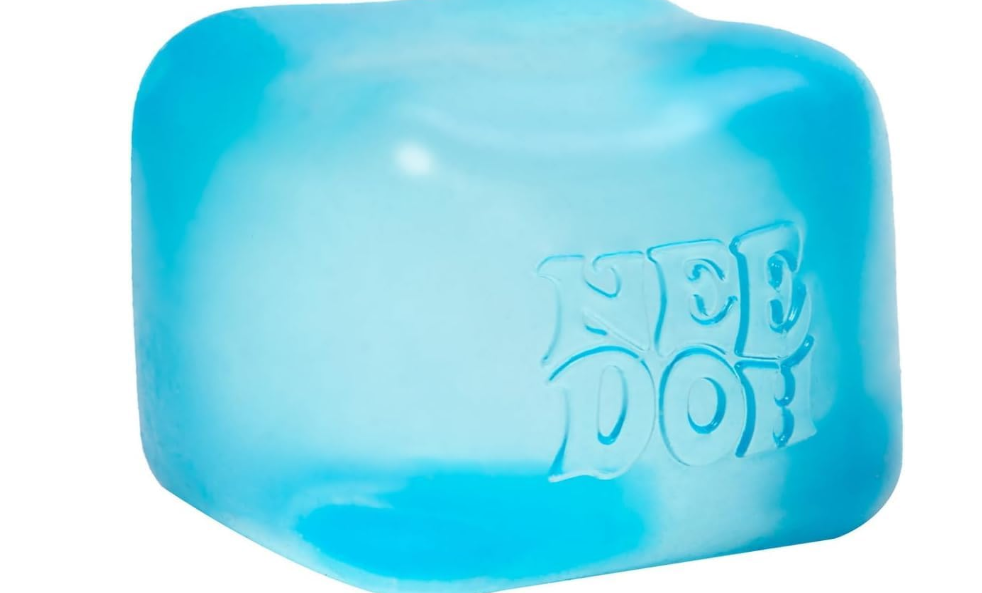 Schylling NeeDoh Nice Cube -Sensory Squeeze Toy with Super Solid Squish - 2.25" Cube 