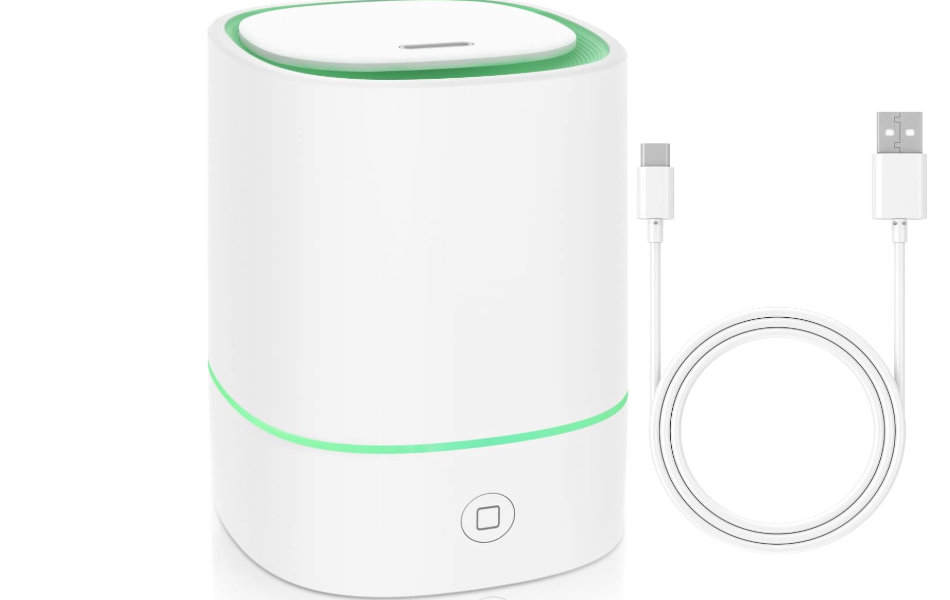 Essential Oil Diffusers for Home with USB Cord, 150ml Aroma Humidifier for Office, Water Shortage Protection, 7 Color LED Lights White Scent Mist Dorm Room... 