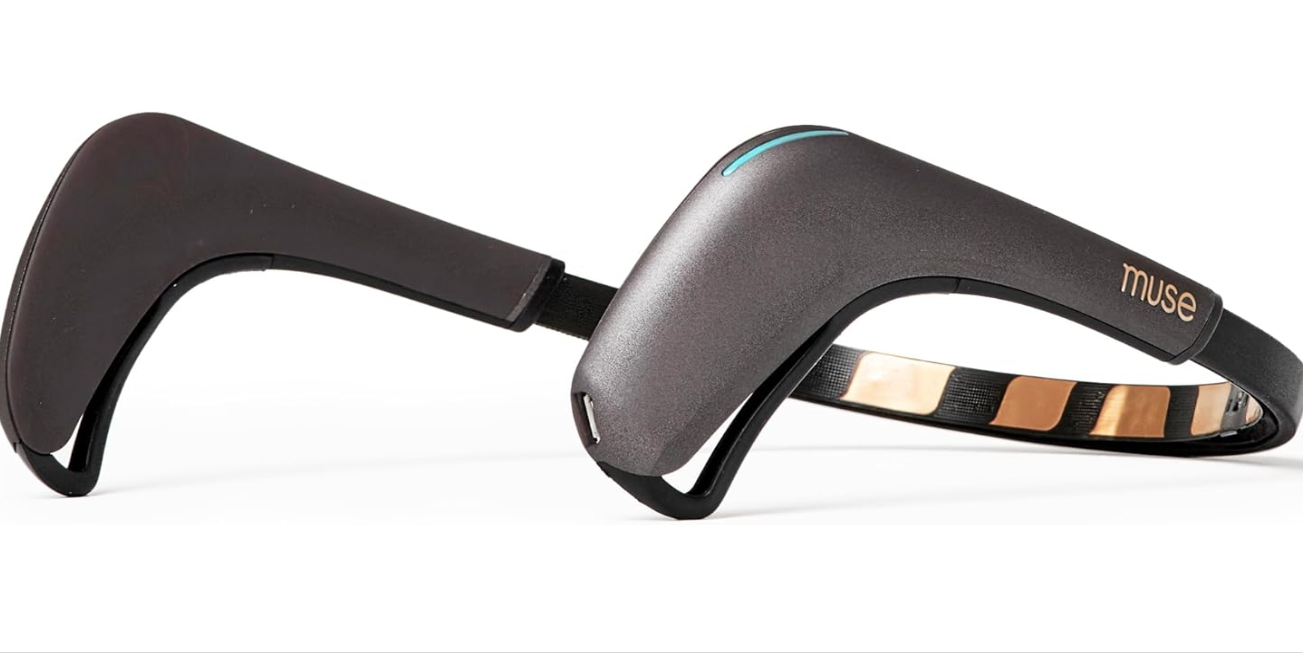 MUSE 2: The Brain Sensing Headband - EEG MUSE Headband Meditation Tracker and Monitor - Multi Sensor Biofeedback Devices for Home Use with Responsive Sound...
