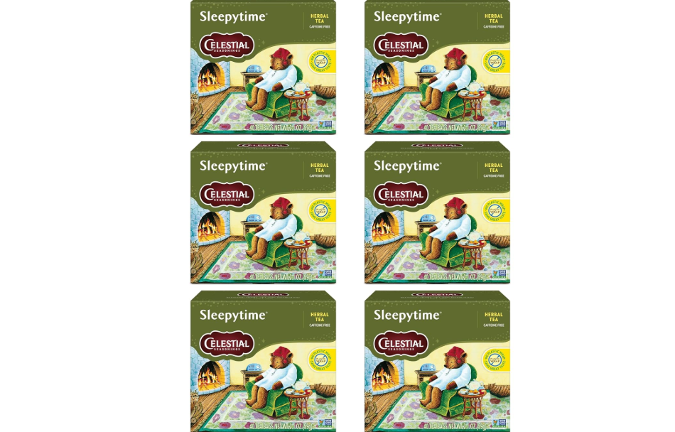 Celestial Seasonings Sleepytime Herbal Tea, Caffeine Free, 40 Tea Bags Box (Pack of 6)
