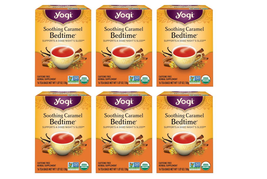 Yogi Tea Soothing Caramel Bedtime Tea - 16 Tea Bags per Pack (6 Packs) - Calming Sleep Tea - Supports Good Sleep - Includes Chamomile Flower, Rooibos Leaf,...
