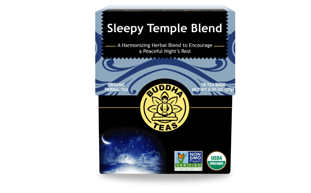 Buddha Teas - Sleepy Temple Blend - Organic Herbal Tea - For Health & Wellbeing - Blend of Herbs & Flowers - Clean Ingredients - Caffeine Free - OU...
