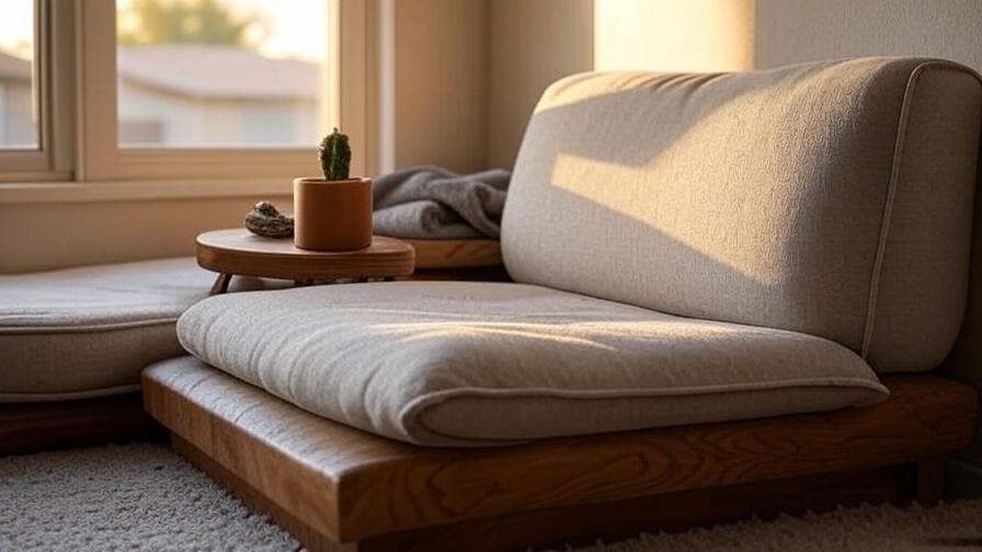 Cozy meditation space in a Phoenix home with desert-inspired decor.