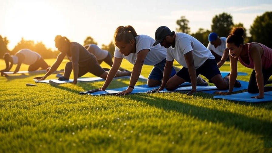 Athletes stretching post-game at Big League Dreams Perris for better sleep. 