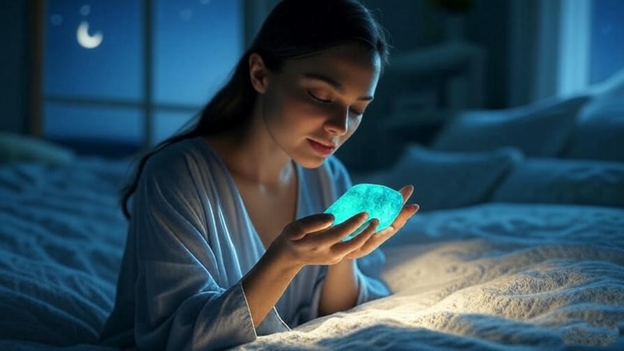 Cleansing Sleeping Beauty turquoise under moonlight in bedroom
