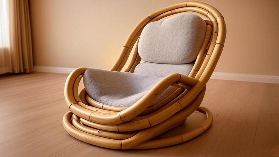 Sukhasana Ergonomic Meditation Chair supporting cross-legged pose in a home space.