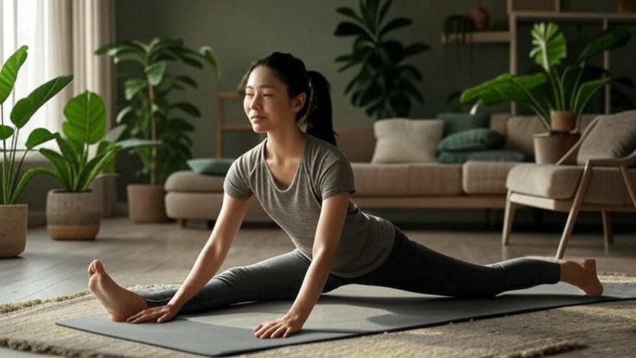 Gentle leg stretches for peripheral artery disease circulation