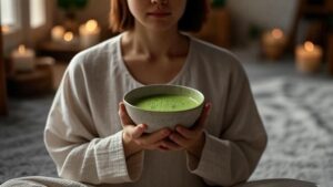 matcha tea meditation