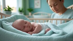 newborn grunting and squirming while sleeping
