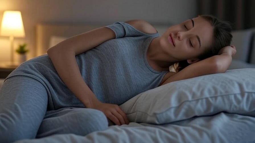 Person doing gentle neck stretch for pain relief before sleep after ESI