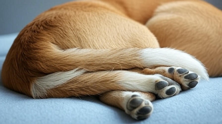 Illustration of a dog’s sleep cycle with bum-facing position highlighting REM sleep.