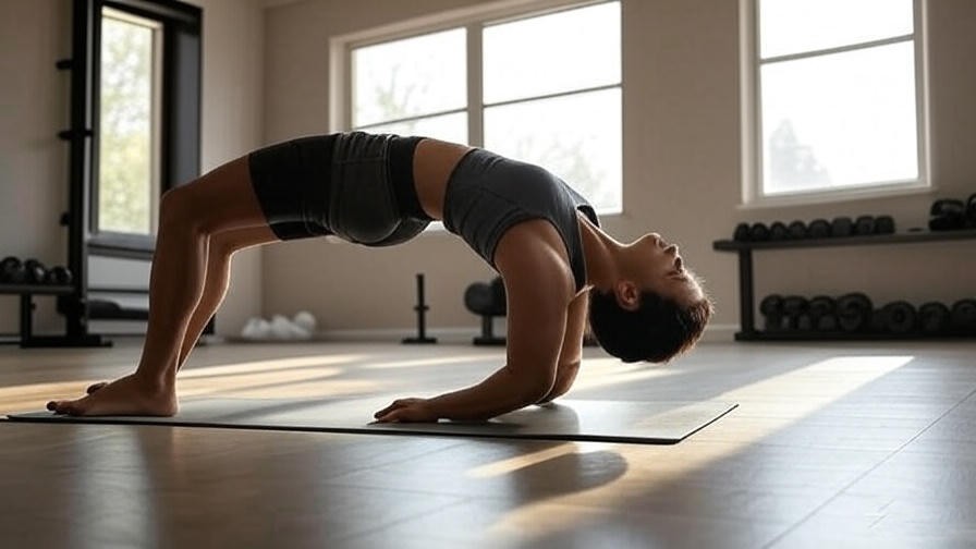 Person doing bridge exercise to strengthen hips and core for side sleeping pain relief