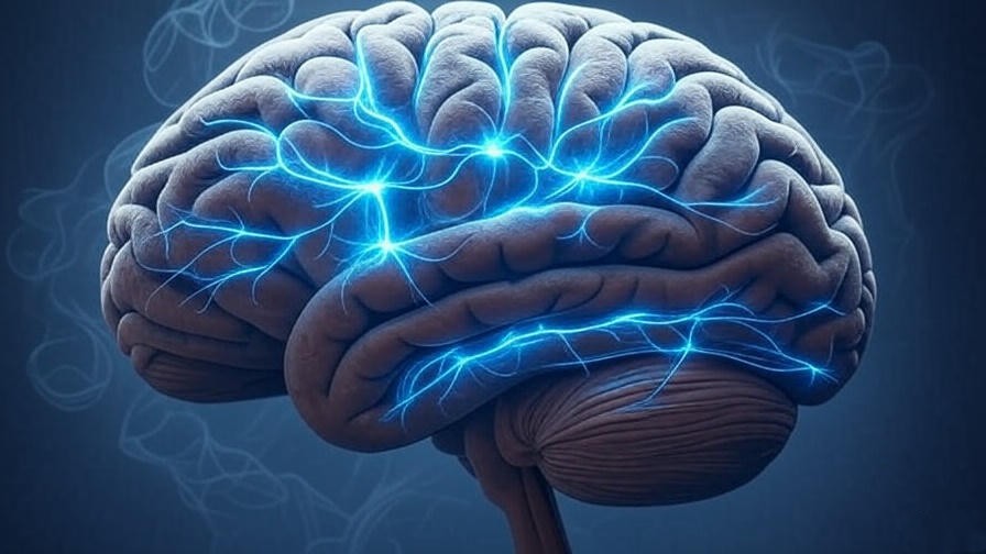 Artistic brain image with incense smoke trails for aromatherapy.