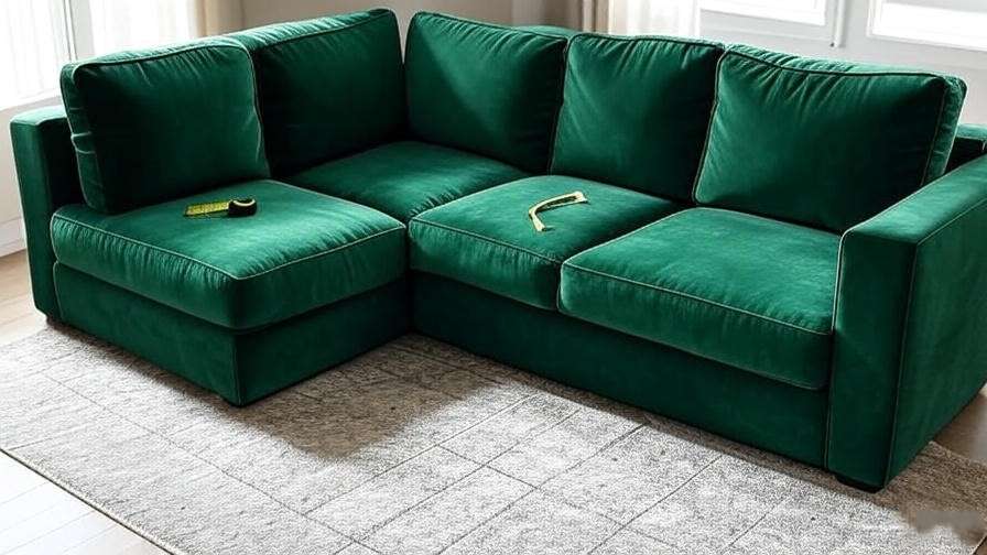  Emerald green velvet sleeper sofa unfolded with proper space measurement in a cozy room. 