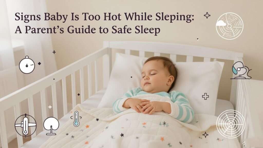 signs baby is too hot while sleeping