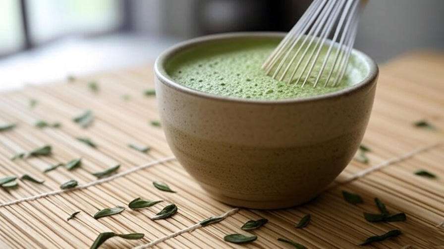 Frothy Matcha Mindfulness Latte morning meditation drink.
